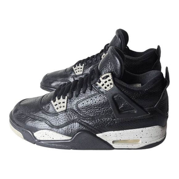 NIKE Air Jordan 4 Retro 'Oreo' Sneakers Size 8 - Picture 2 of 15